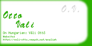 otto vali business card